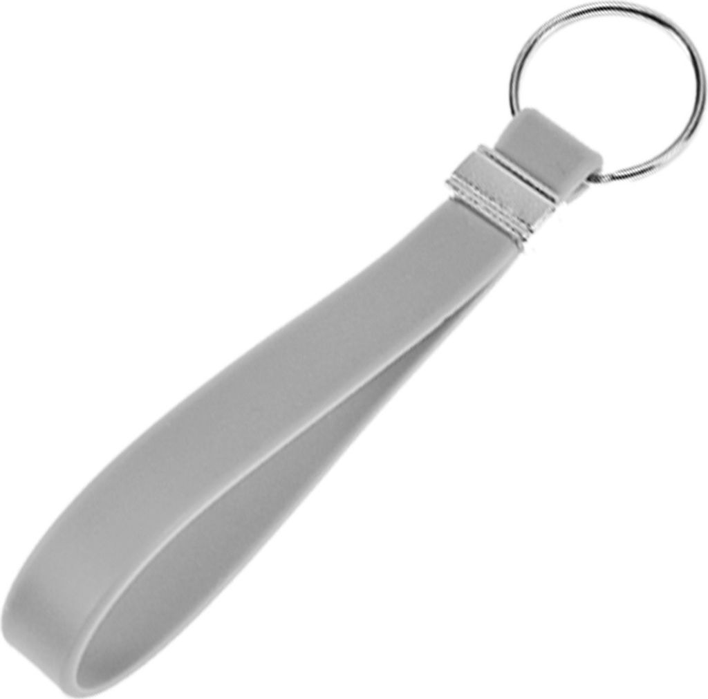 Silikon Schlüssel Band Key Tag Schlüssel Anhänger Grau Produktbild 