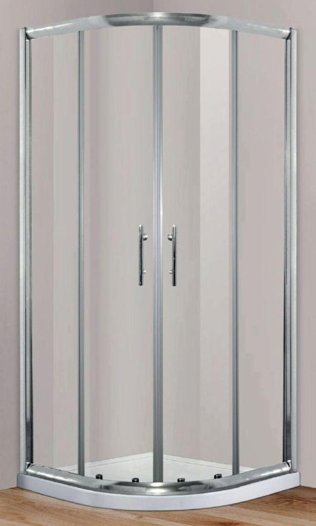 Primaster Runddusche Easy-6 Schiebetür 90 x 90 cm Klarglas chrom