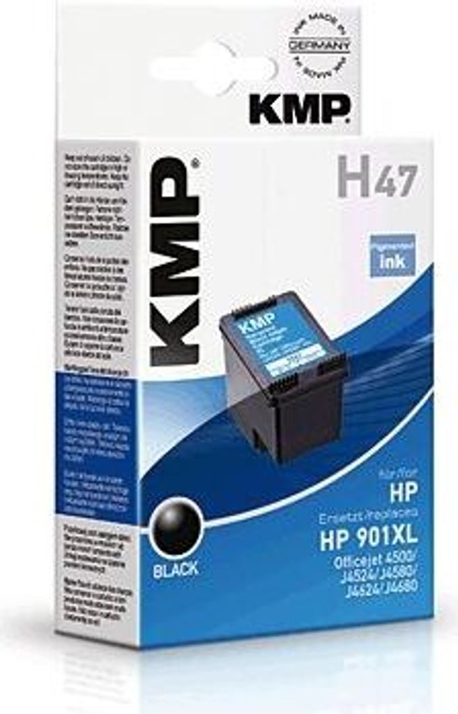 KMP Patrone HP CC654AE Nr.901XL black 700 S. H47 refilled Produktbild 