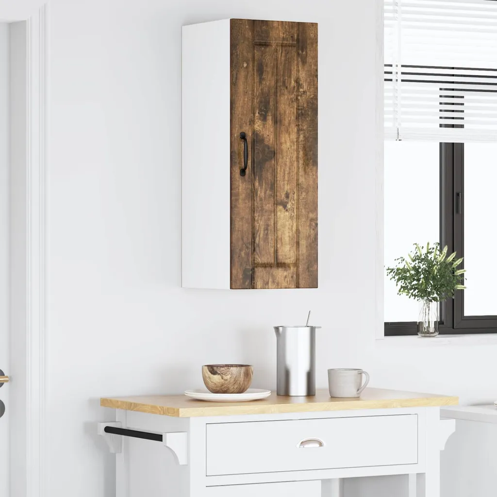 Mobiletto Dispensa 30 cm Rovere Affumicato vidaXL | Montaggio Rapido - 4