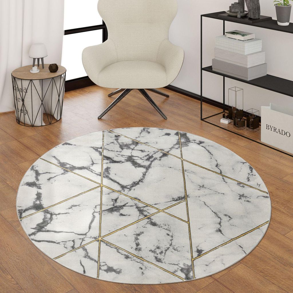 TT Home Wohnzimmer Teppich Kurzflor Wohnzimmerteppich 3D Produktbild 