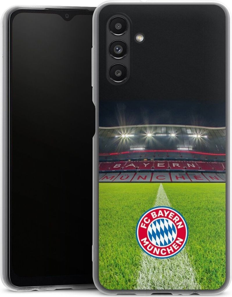 DeinDesign Slim Hülle für Samsung Galaxy A13 5G Silikon Case Ultra Dünn Handyhülle FC Bayern München FCB Stadion