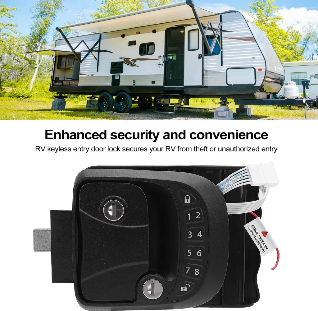 Serrure de Camping-car Connectée avec Clavier à Code et Télécommande RV - 3