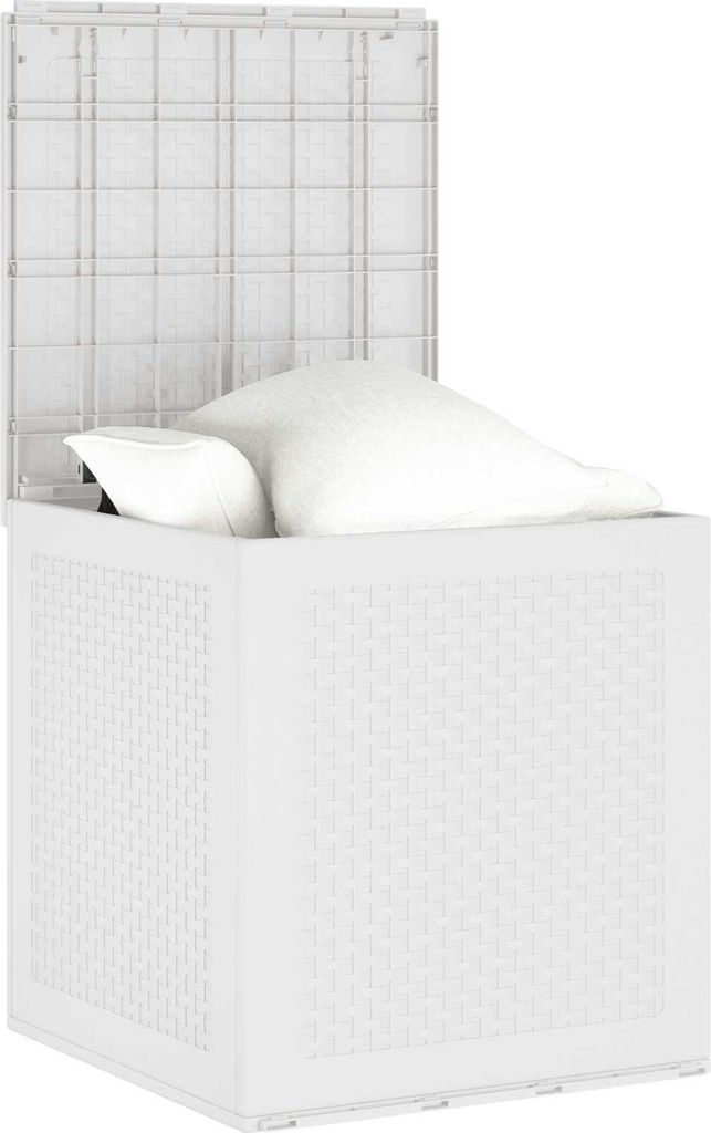 vidaXL Scatola portaoggetti con contenitore Bianco 55 x 53 Immagine del prodotto 
