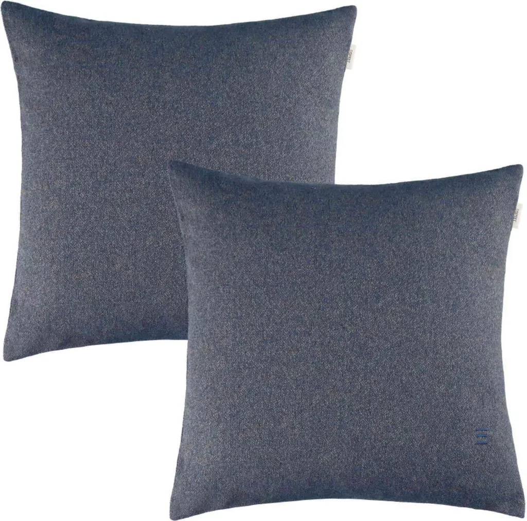Protégez vos Coussins avec Style : Lot 2 Housses Esprit FUN-2 Navy