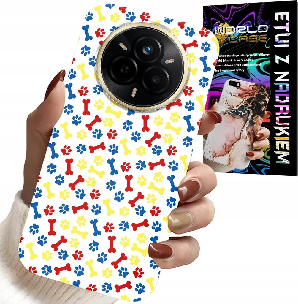 Kit Cover + Pellicola Realme 14 Pro 5G - Design Zampe Paw Patrol