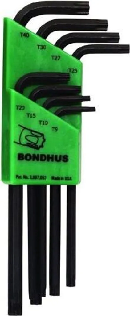 Clés TORX BONDHUS TX9-TX40 en acier ProTanium haute performance 8pc - 2