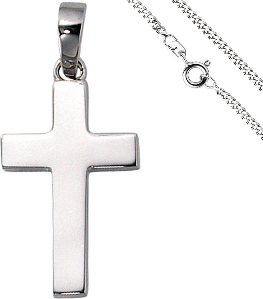 JOBO Anhänger Kreuz 925 Silber Kreuzanhänger Silberkreuz Produktbild 
