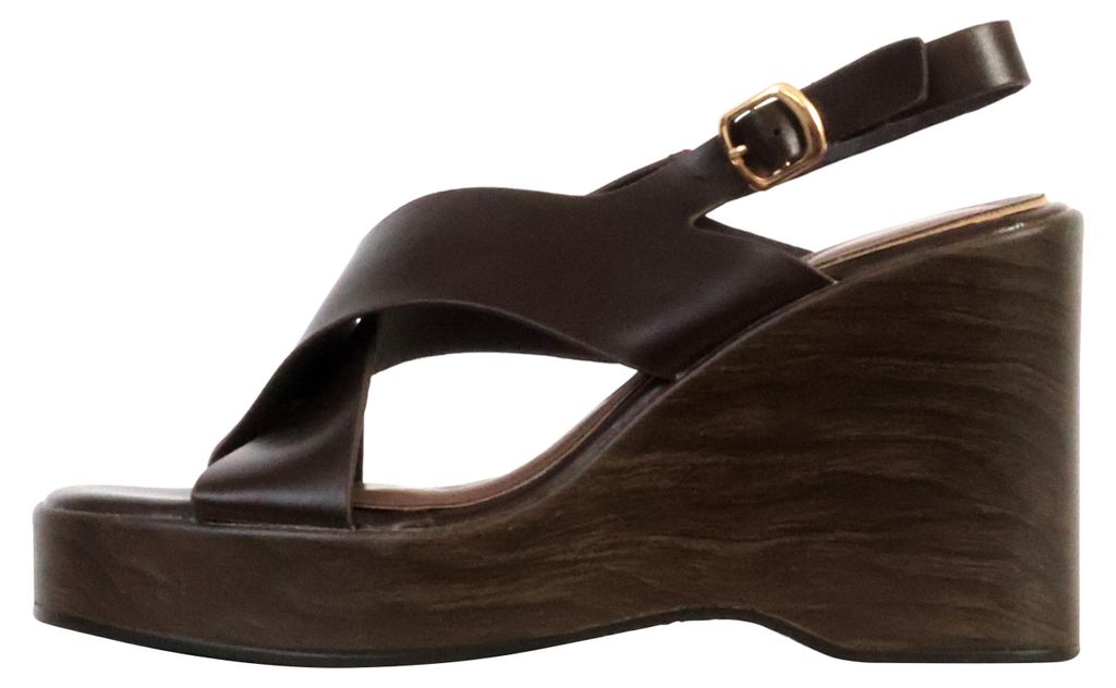 R and BE Riemchensandalen mit Keilabsatz