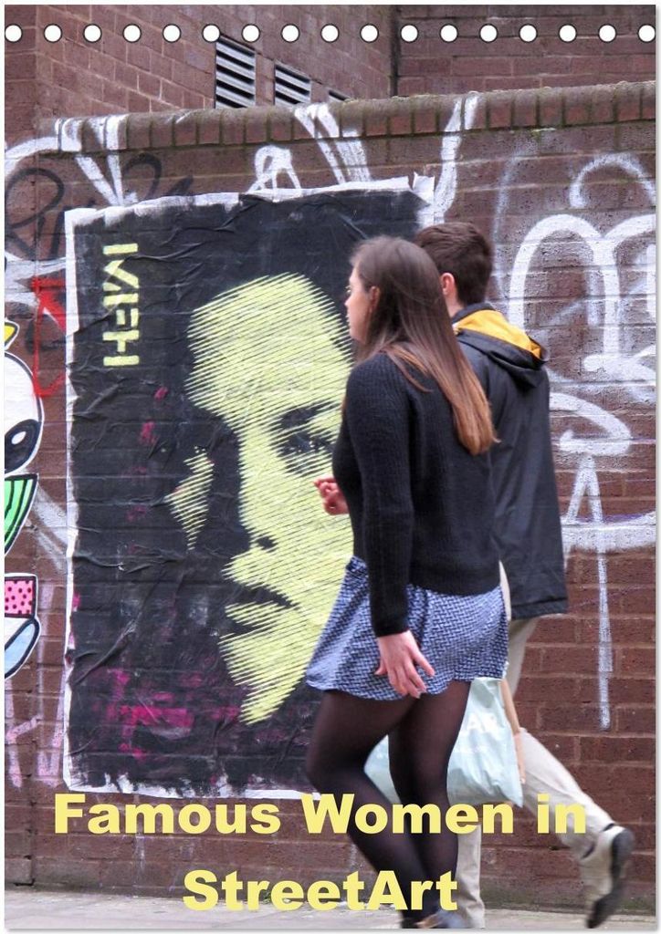 Famous Women in StreetArt (Tischkalender 2026 DIN A5 hoch), CALVENDO Monatskalender