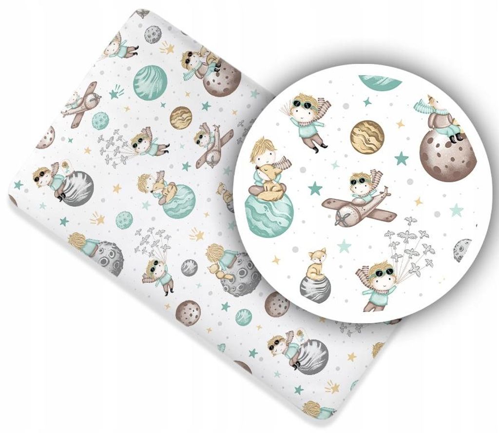 Spannbettlaken 50x90 cm passend für Beistellbetten, 100% Produktbild 