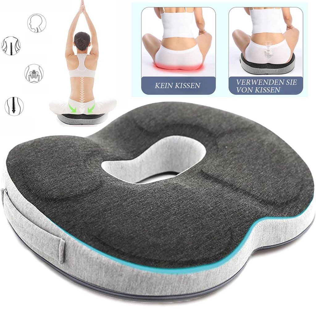 Memory Foam Donut Sitzkissen, Orthopädisches Produktbild 