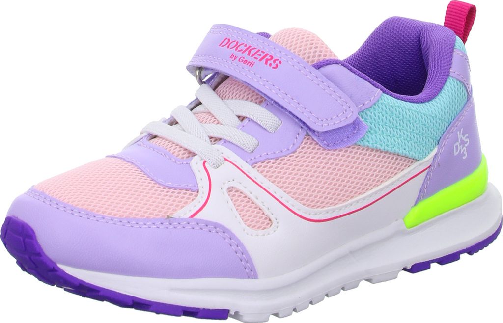 Dockers Mädchen-Slipper-Kletter-Sneaker Mehrfarbig, Farbe:rot, EU Größe:31