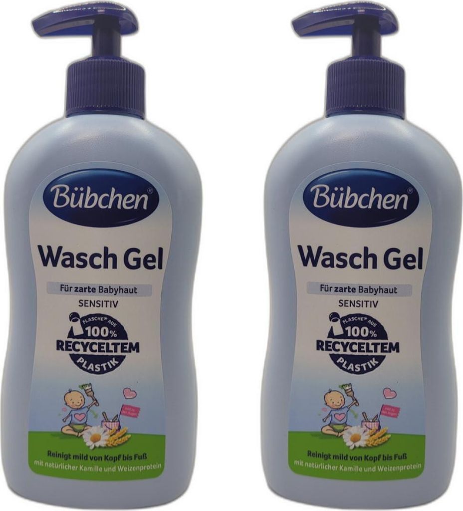 2 x Bübchen Baby Waschgel 400ml Flasche