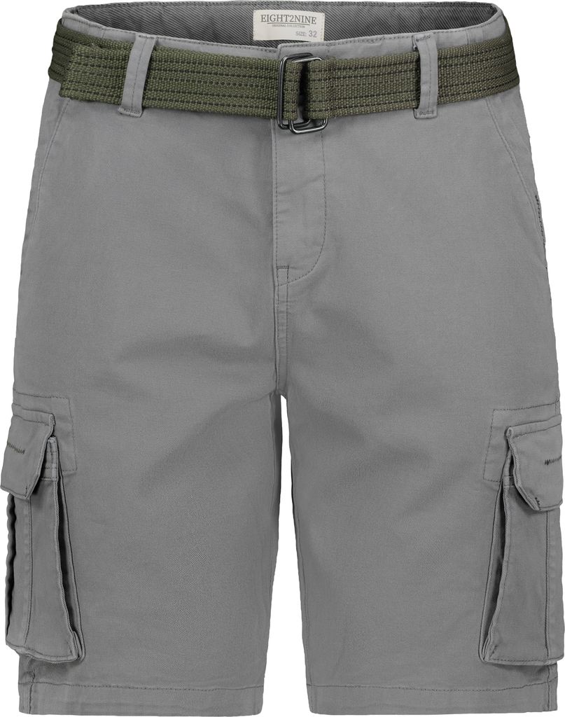 Eight2Nine Kurze Cargo Shorts mit Gürtel und Chino Style Größe: 32W