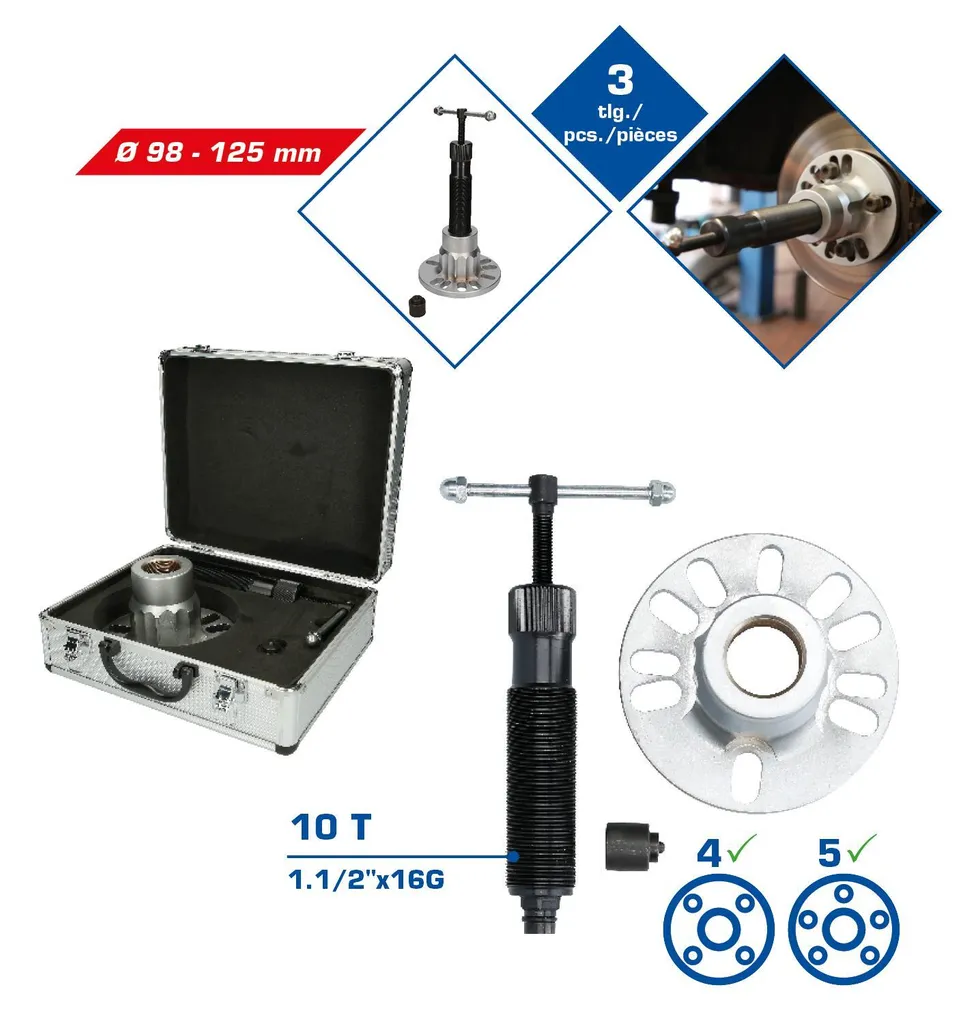 Extracteur hydraulique universel 12,5 cm pour transmission de voiture