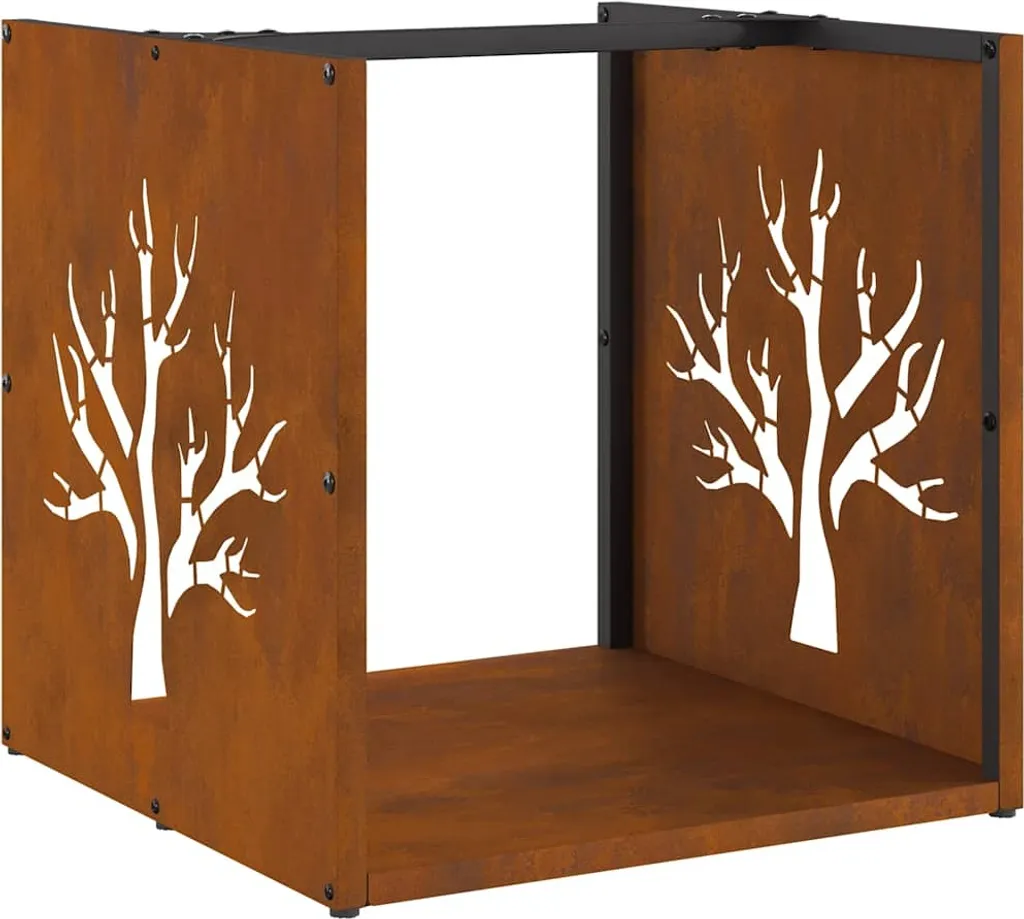 Porta Legna Design 40x40x40 Acciaio Inox | Elegante per Camini Moderni