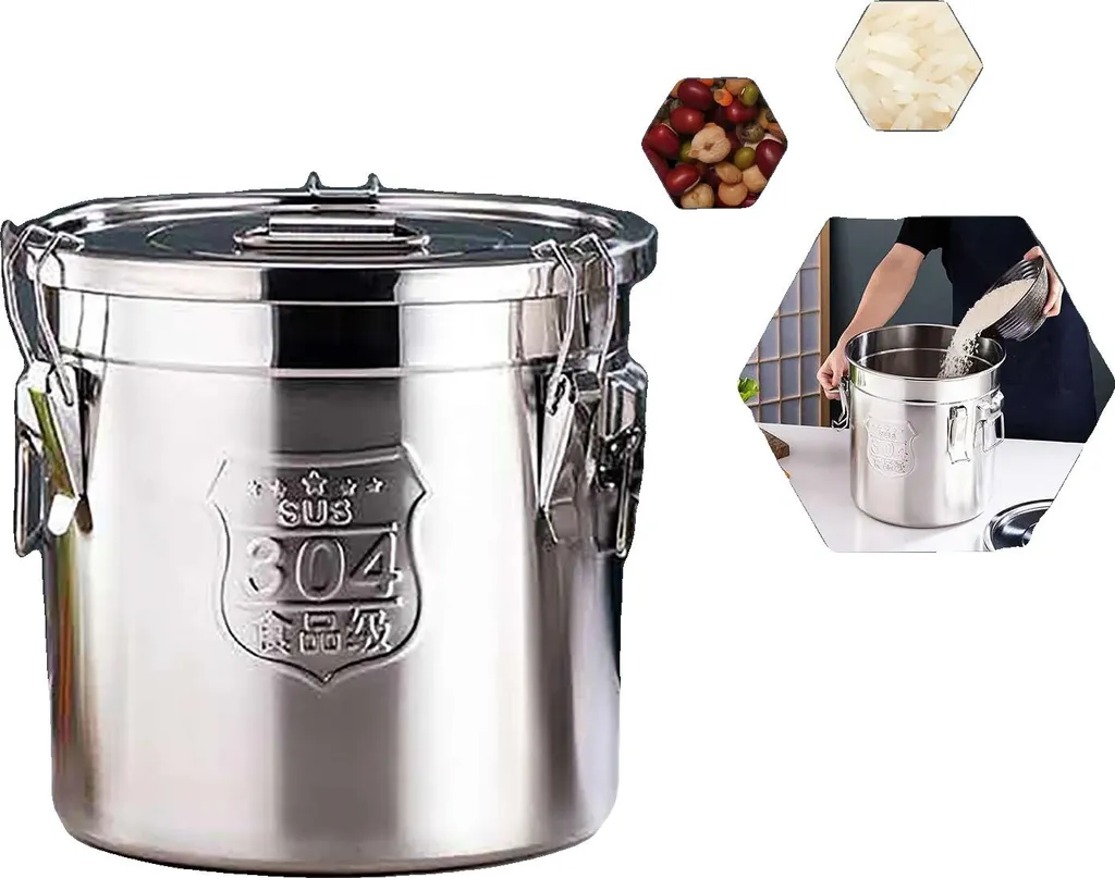 Fusto Olio Vino 12 Litri Acciaio Inox Ermetico 25cm Uso Agricolo