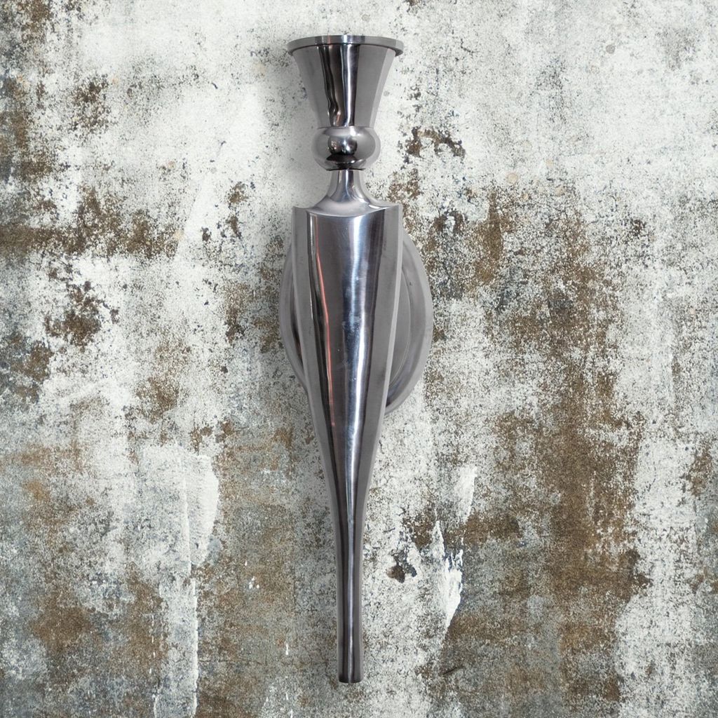 Kerzenhalter, Aluminium, Wand, Groß, Amphore