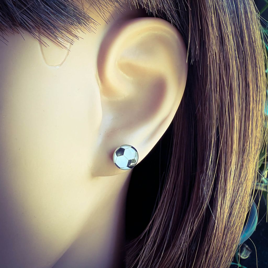 Ohrstecker 925 Sterling Silber Mit Basketball-955