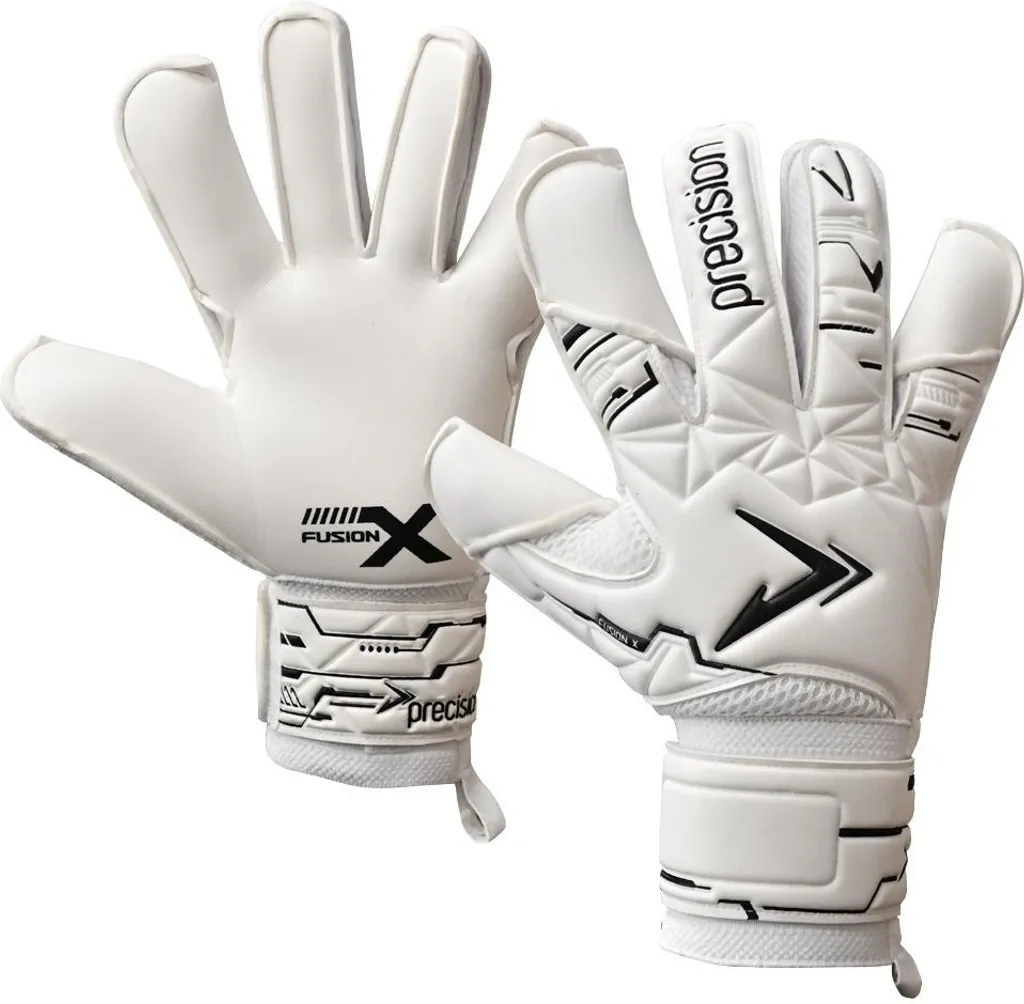 Gants gardien de but Precision Fusion X Pro Hybrid Giga latex blanc