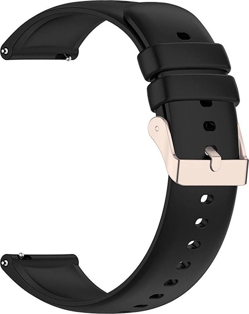 Silikonarmband für Xiaomi Mi Watch, Amazfit GTR 47mm - schwarz
