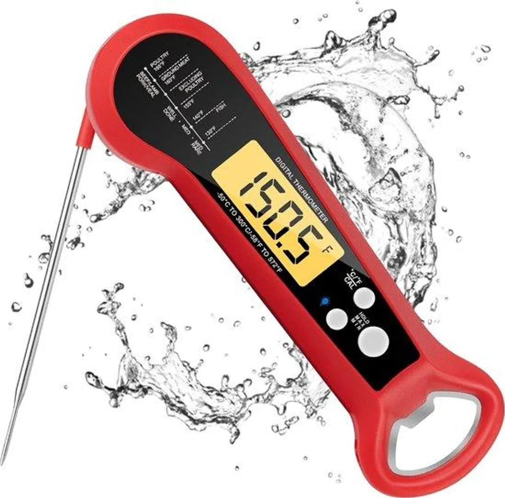 Thermomètre barbecue en métal noir 1 pièce haute précision pour grill