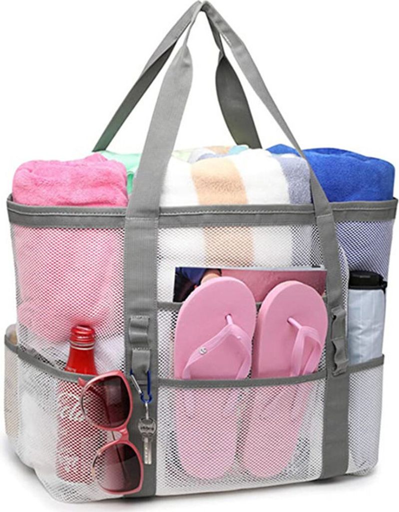 XL-Strandtasche Strandtasche XXL,Familie mit Reißverschluss Produktbild