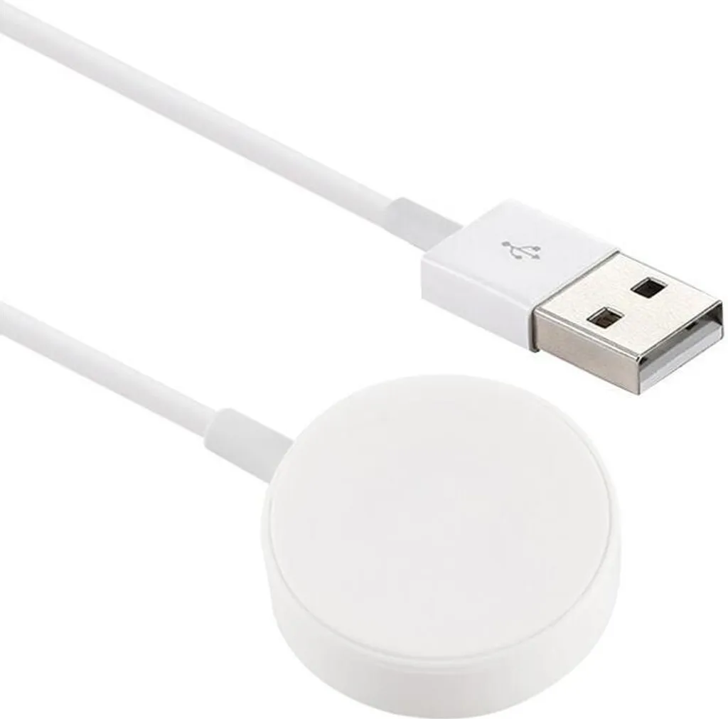 Câble de Charge Magnétique Apple Watch 2m Blanc avec Connecteur Induction
