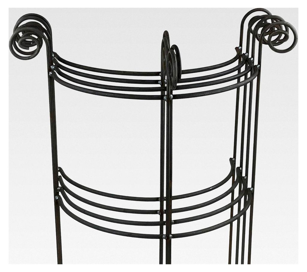 4X Halbrunder Staudenhalter Hugo stabil Breite 45 cm Höhe 90 cm 2X Halbring Höhe 80/50 Pflanzenstütze, Vollmaterial Rankhilfe