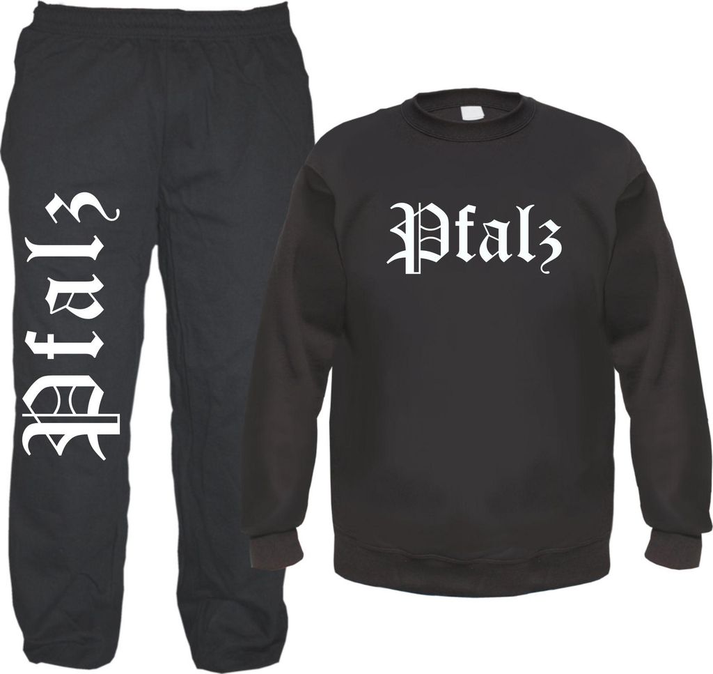 Pfalz Jogginghose und Sweat im Set - Jogginganzug S Schwarz