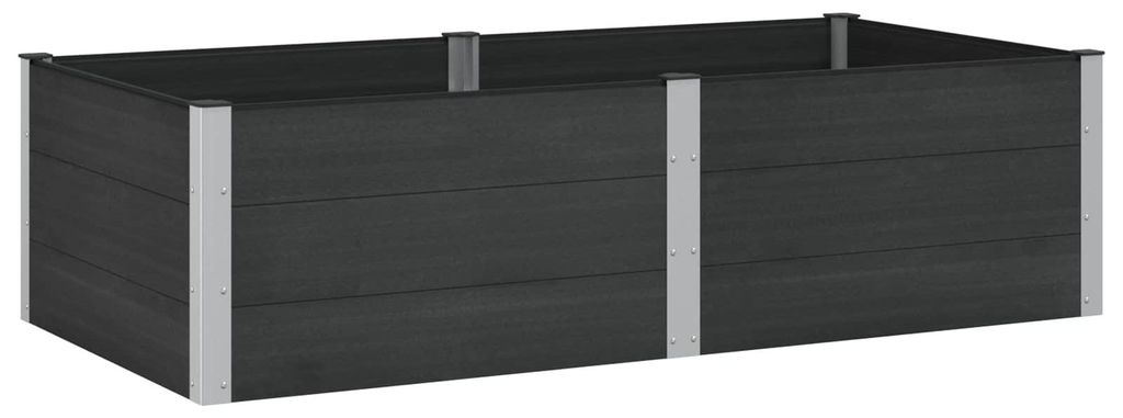 Hochbeet Schwarz 200 x 100 x 54 cm