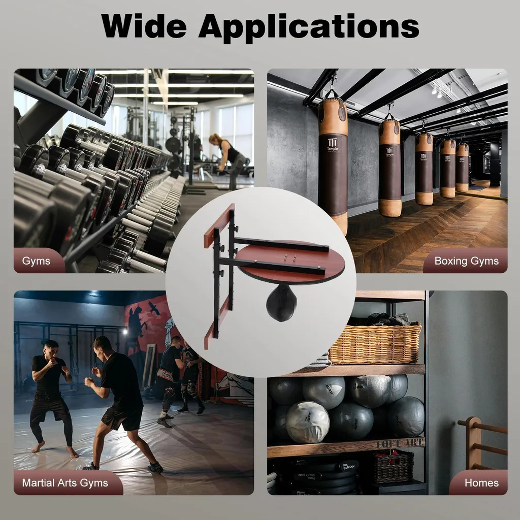 Kit fixation murale Speedbag pour boxe à domicile - Plateau Ø 60 cm