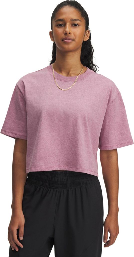 Under Armour Ua Rival Ss - fuchsia dusk light heather, Größe:L
