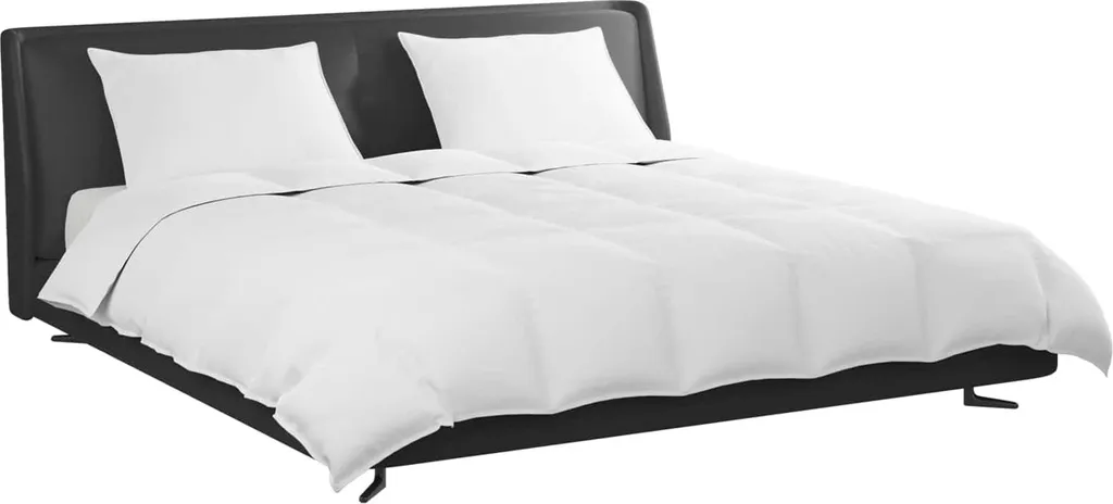 Alpes Blanc Set 4 Pezzi: 2 Cuscini In Piuma D'Anatra + 2 Protezioni Cotone 65x65 Cm – Morbidi E Di Sostegno - 3