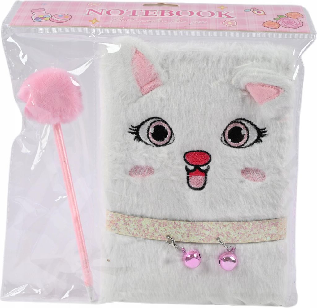 Plüsch Tagebuch Tier mit Stift Notizbuch A5 Liniert 15x21cm Weich Kinder Schulbedarf