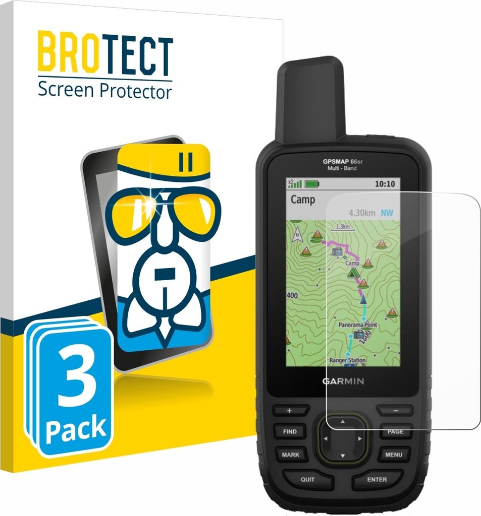 3x BROTECT Schutzglas für Garmin GPSMAP 66sr Schutzfolie Produktbild 