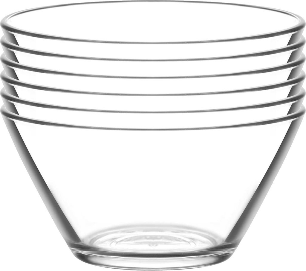 LAV Vega Servierschalen aus Glas – 22,5 cm – transparent – 2er-Pack
