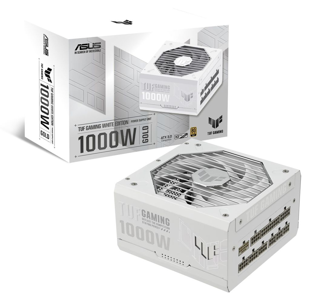 ASUS TUF Gaming White Edition/1000W/ATX 3.0/80PLUS Produktbild 