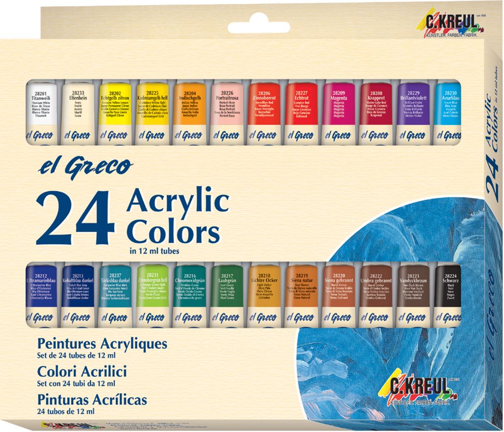 Kreul 28253 Sada akrylových barev 24 x 12 ml Obrázek produktu