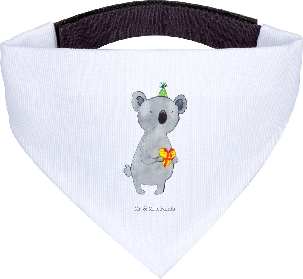 Mr. & Mrs. Panda Bandana Koala Geschenk - Weiß - Halstuch Für Hunde, Hund, Geburtstag, Hals Tuch, Party
