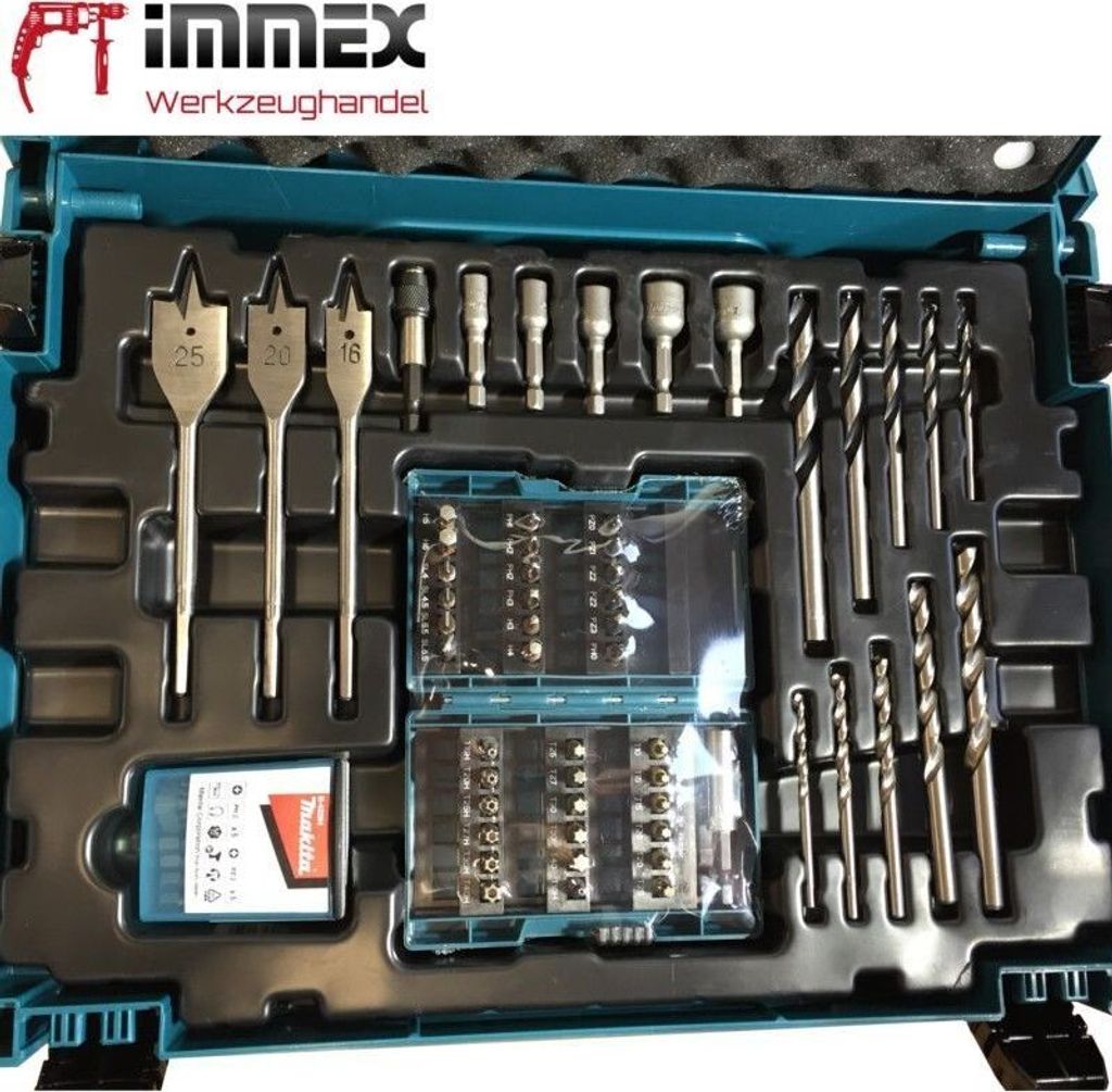 Makita Bohrer-Bit-Set 66-tlg Steckschlüssel Metall Holz Produktbild 14