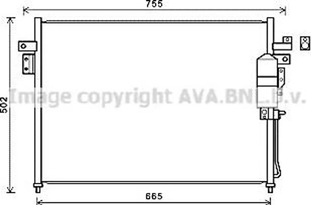 Condensateur de clim pour NP300 et Pathfinder - Qualité OE 921005X20A