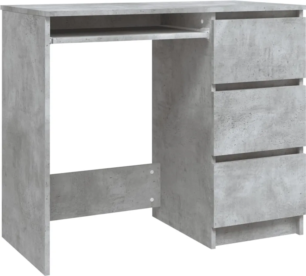 SYFAX Scrivania Grigio Cemento 90x45x76 cm | Design Industrial Salvaspazio