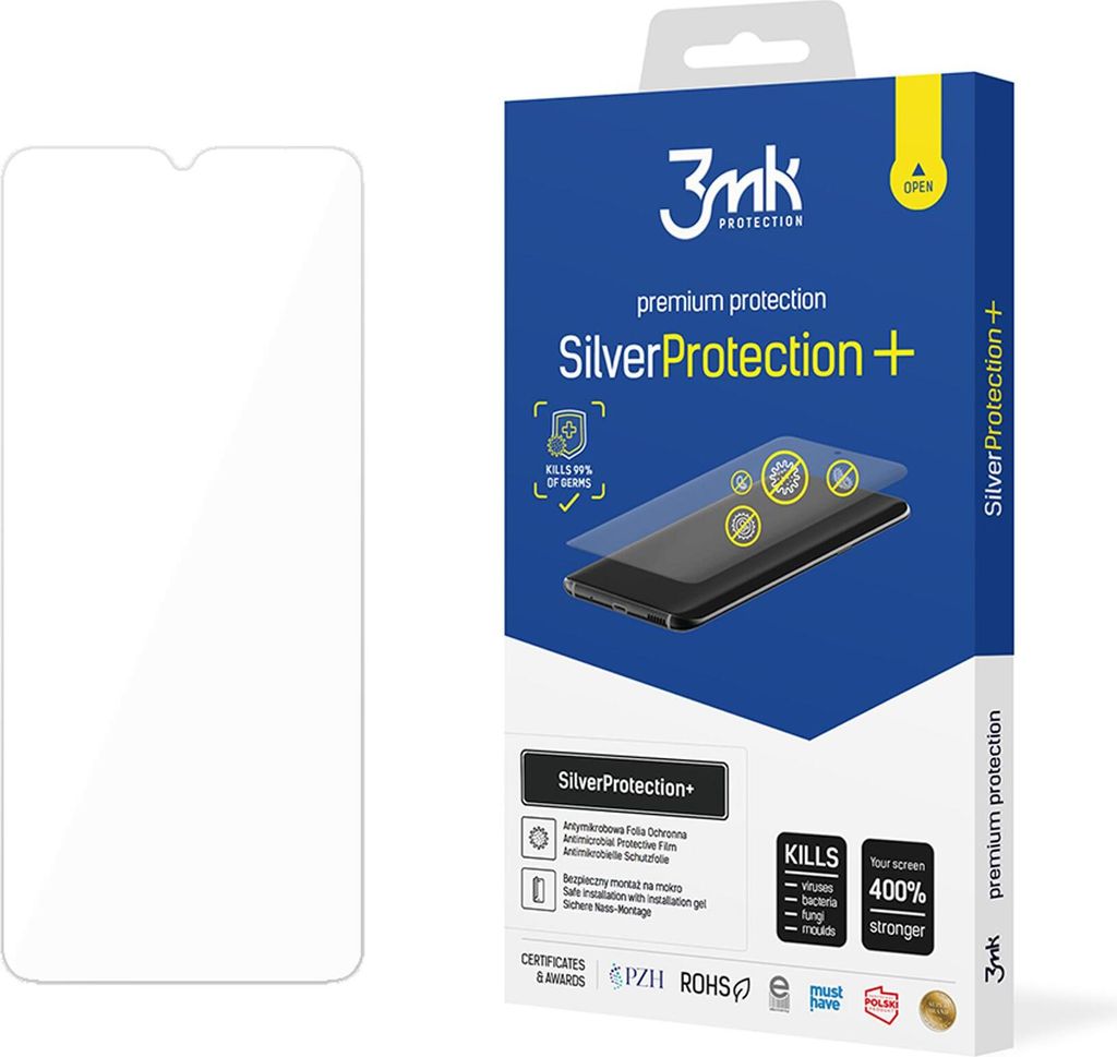 3mk Display Antimikrobielle Schutzfolie SilverProtection+ für Cubot Note 50 0,21mm Self-Heal
