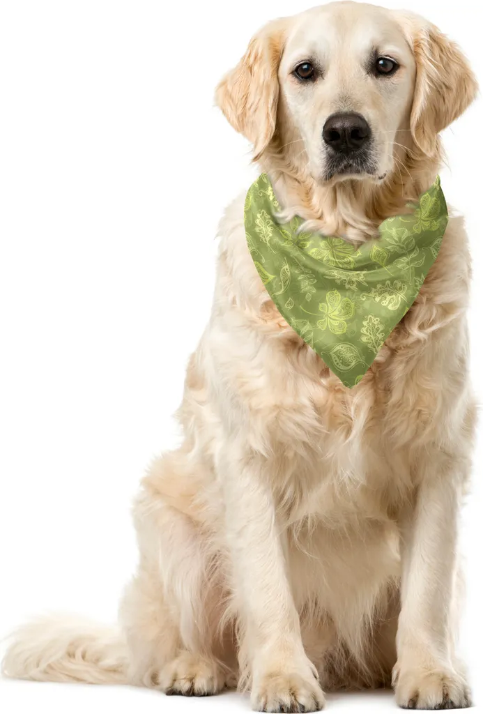 Offerta Bandana Cani ABAKUHAUS Foglie Verde 55x55cm - Best Buy