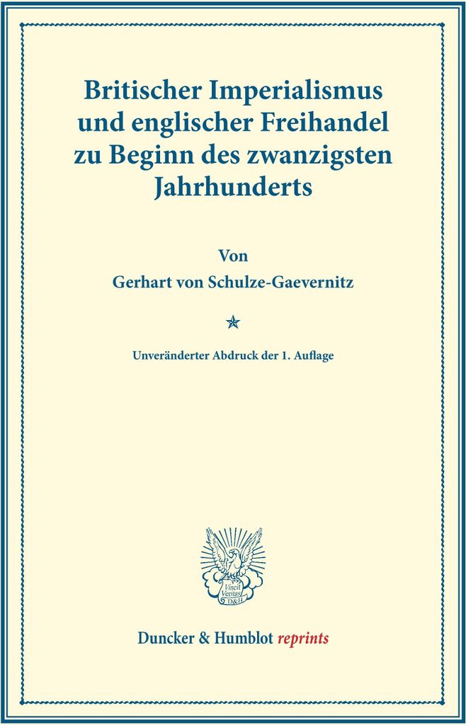 Britischer Imperialismus und englischer Freihandel