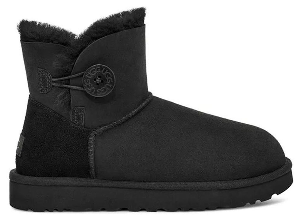 UGG Mini Bailey Button Boot, zwart (dames) - EU 39 Productafbeelding 