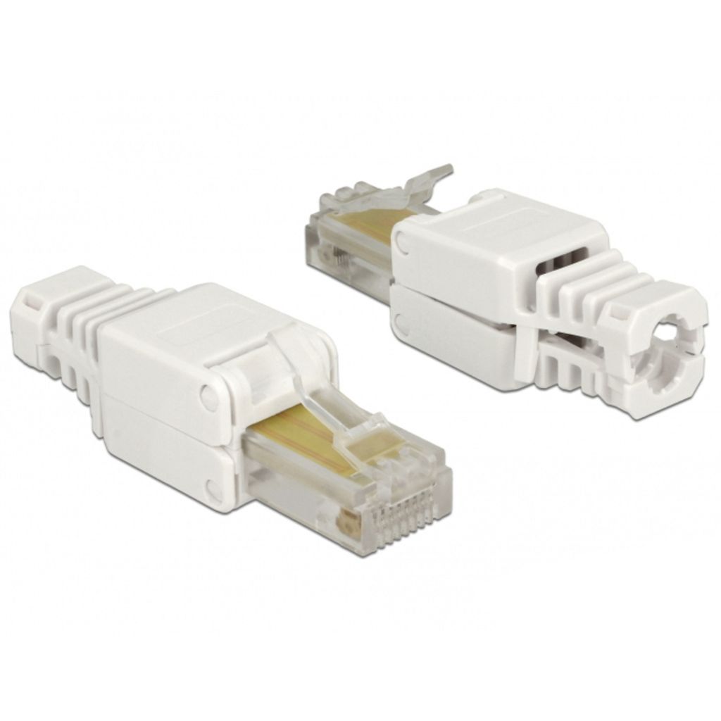Netzwerk RJ45 Stecker werkzeugfrei Cat.5e UTP 2 Stück Produktbild 