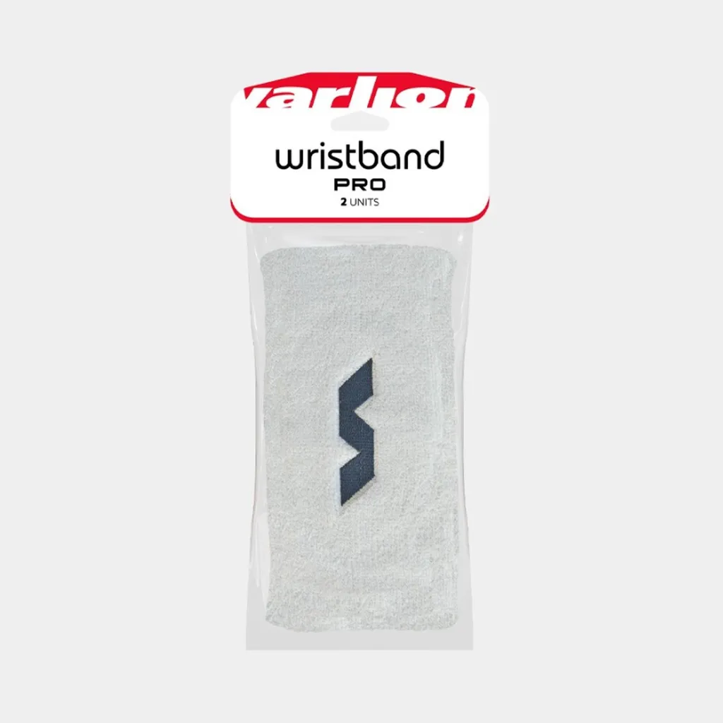 Poignets éponges Varlion Pro Blanc - Duo d'accessoires Sport Homme